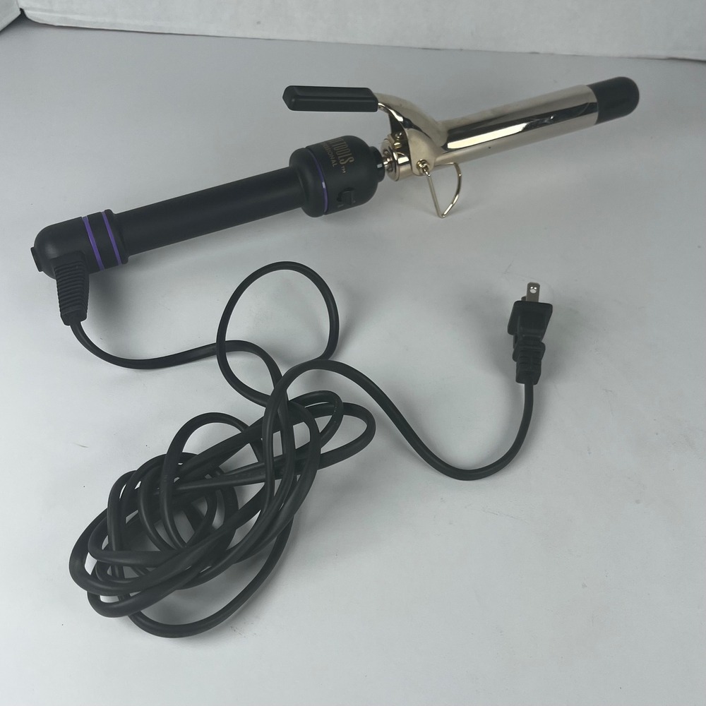 Hot Tools Professional 1 Inch Gold Curling Iron 1110 Variable Heat 430F